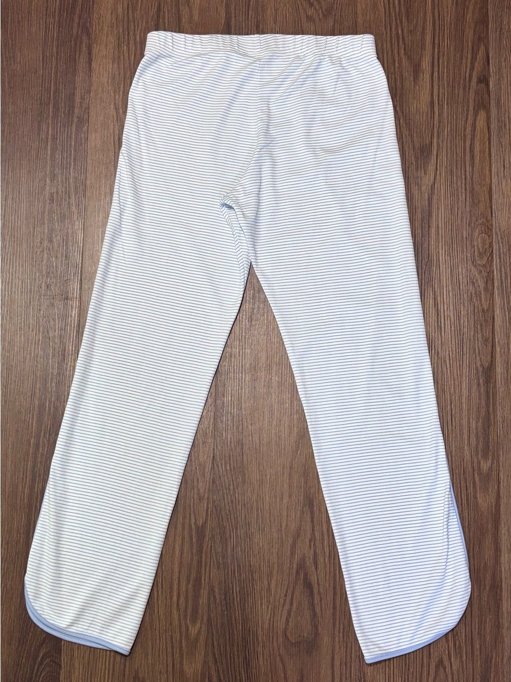 LAKE Pima Cotton Pajama Set Blue Stripe Luxe Sleepwear XS - Picture 6 of 7